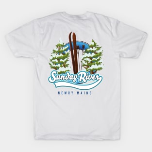 Sunday River Newry Maine ski logo T-Shirt